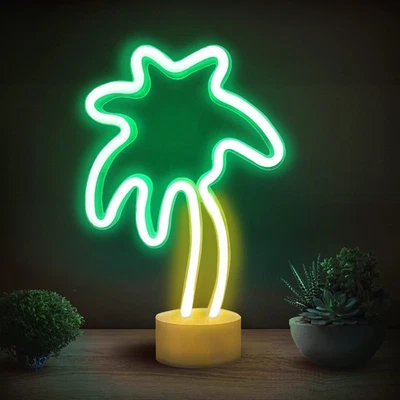 Lumoonosity Palm Tree Lights Neon Signs-Coconut Light for Bedroom, Desktop, - Image 1 of 4