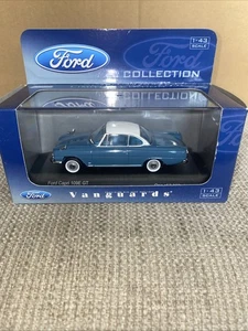 Lledo Vanguard VA03406 Ford Capri 109E GT in Aqua Blue & Ermine White 1:43 Scale - Picture 1 of 5