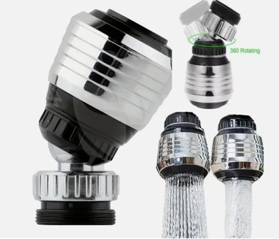 360° Rotate Kitchen Tap Water Faucet Aerator Swivel End Diffuser Adapter Filter. - Image 1 of 4