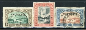 BRITISH GUIANA 157-59 SG222-24 Used 1899 QVIC Jubilee Issue Ovpt set of 3 CV$8 - Picture 1 of 2