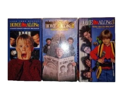 Home Alone, Self Titled, Lost In New York & Three, 3 VHS Tapes, Children, Family Foto 1 de 4