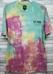 Camiseta Le Tigre Para Hombre Grande Colección Tie Dye Ropa Activa Clásica Americana - Imagen 1 de 7