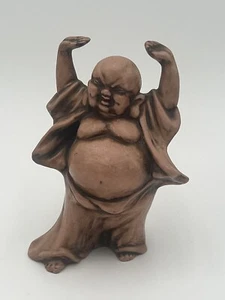 Vintage Buddha / glücklich lachend lächelnd Keramik Statue - Bild 1 von 7