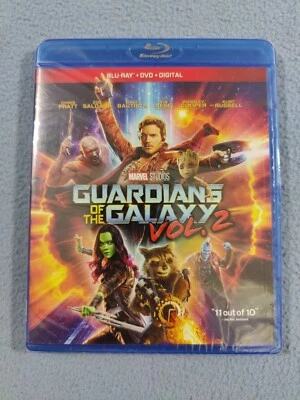 NEW SEALED MARVEL GUARDIANS OF THE GALAXY VOL. 2 BLU-RAY + DVD ***REGION FREE*** - Image 1 of 2