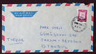 ISRAEL 1966 COVER  SENT TO PARK HOTEL IN İSTANBUL TURKEY WITH LABEL