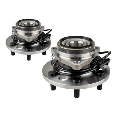 Juego (2) Conjunto de cojinete de cubo de rueda delantera para Chevy Tahoe GMC Yukon 1995-2000 4x4 Foto 1 de 4