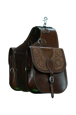 Bolso de montar Western Horse de cuero premium negro de alta calidad, Foto 1 de 4