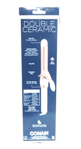 Conair Double Ceramic 1in. inch Barrel Curling Iron for Classic Curls Rose Gold - Picture 1 of 2