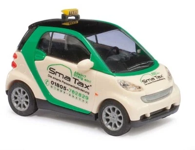 Scaletta H0 M: 1:87 BUSCH 46123 Smart Fortwo 07 »Taxi« Nuovo OVP - Immagine 1 di 2