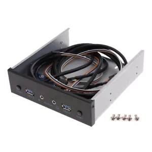 1Pack USB3.0 2Port Front Panel Bay USB Hub & Power Switches for Desktop - Bild 1 von 12