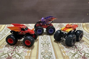 Hot Wheels Monster Jam Battitude Bat Bakugan Rottweiler Diecast Truck LOT 1/64 - Picture 1 of 14