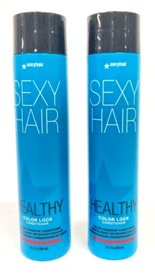 2 Bottles (10.1 fl oz each) Sexy Hair Healthy Color Lock Conditioner New Sealed - Image 1 of 4