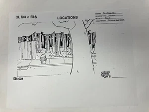 ED EDD N EDDY Ed Edd & Eddy Production Stock Model Copy Sidewalk With Trees - Picture 1 of 3