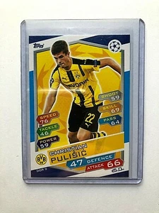 2016-17 Topps Match Attax UEFA Champions League Christian Pulisic True RC Rookie - Picture 1 of 4