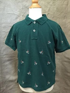 Boys Ralph Lauren Polo DOWNHILL SKI TOP Shirt 6 Pine Green Golf T-Shirt SKIING - Picture 1 of 4