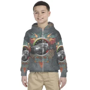 Kids Hoodie Super Car Racing Design Hoodie Unisex For Children - Picture 1 of 4