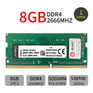 Kingston 8GB DDR4 2666MHz PC4-21300 KVR26S19S8/8 SODIMM 260Pin Laptop Memory RAM - Picture 1 of 7