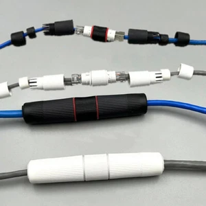 RJ45 Docking Connector Ethernet Network Straight-through Waterproof IP67 HeadSV - Photo 1/11