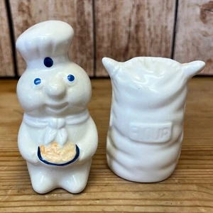 Vintage Pillsbury Doughboy Ceramic Salt and Pepper Shakers - Picture 1 of 5