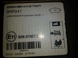 DRIVEMASTER DMP047 BREMSBELÄGE VORNE passend für LAND ROVER FREELANDER 10/00 - Bild 1 von 2