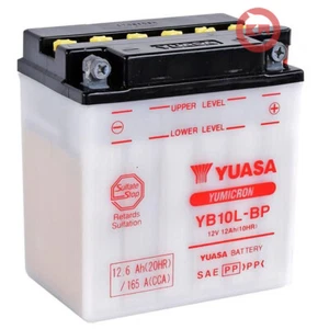 YUASA YB10L-BP 12V 12Ah BATTERY YAMAHA FZR 600, E, RE, REC 1993 - Picture 1 of 3