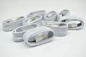 10 USB Cable Charger cord Charging For Apple iPhone 5 6 7 8 XR 11 12 13 Pro ipad - Picture 1 of 7