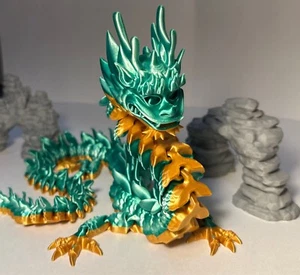 3d printed articulated flexi Imperial Dragon - Lowest Price for 26"+ length! - Picture 1 of 10