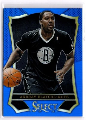 2013-14 Panini Select Blue Prizm Andray Blatche /49 #121 Brooklyn Nets - Image 1 of 3