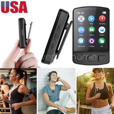 MP3 Player Bluetooth Support 128GB with Clip, HiFi Sound, FM Radio, Music Player - Image 1 of 4