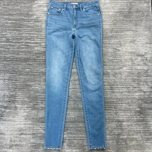 Jeans Madewell taglia 29TL donna 10" vita alta skinny elasticizzato blu denim - Foto 1 di 10