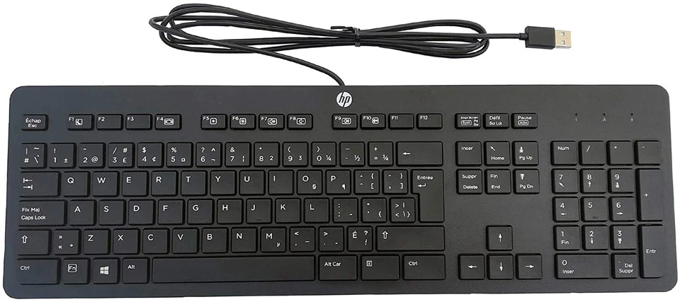 HP Business Slim Keyboard USB Black 803823-001 803823001