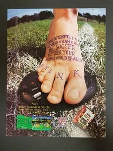 World Tournament Soccer Sega Genesis Print Ad Original Art 8,5x11 - Bild 1 von 1