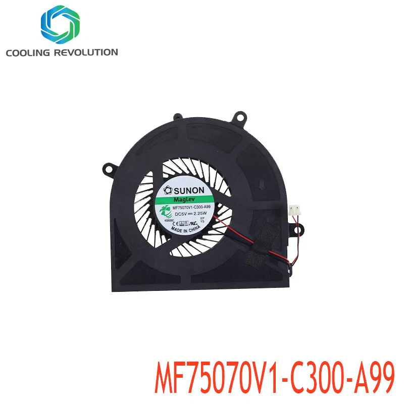 Laptop CPU Cooling Fan MF75070V1-C300-A99 DC5V 2.25W 3Pin - Image 1 of 2