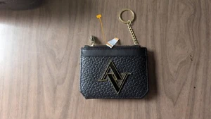 NWOT ADRIENNED VITTADINI Black Credit Card Change Purse Wallet 4 x 4 - Picture 1 of 3