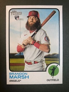2022 Topps Heritage Brandon Marsh #176 Phillies RC Rookie NM PF - Picture 1 of 4