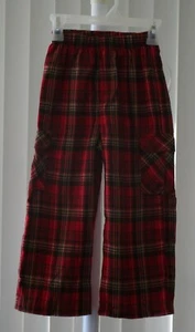 Boys Sleep Pants Pajama Bottoms Red Plaid New Size 4 - Picture 1 of 2