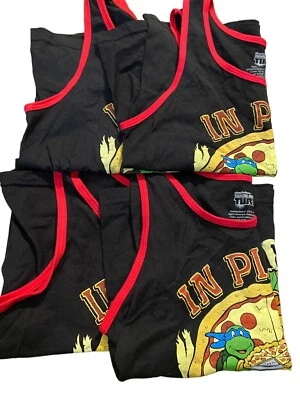 Teenage Mutant Ninja Turtle 儿童背心 批量 未转售 4 件衬衫 — 第 1/3 张图片