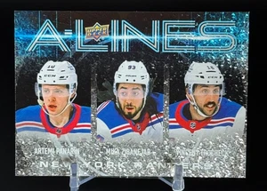 2024-25 UD Series 1 | A-Lines Speckeled Insert | Panarin, Zibanejad, Trocheck - Picture 1 of 2