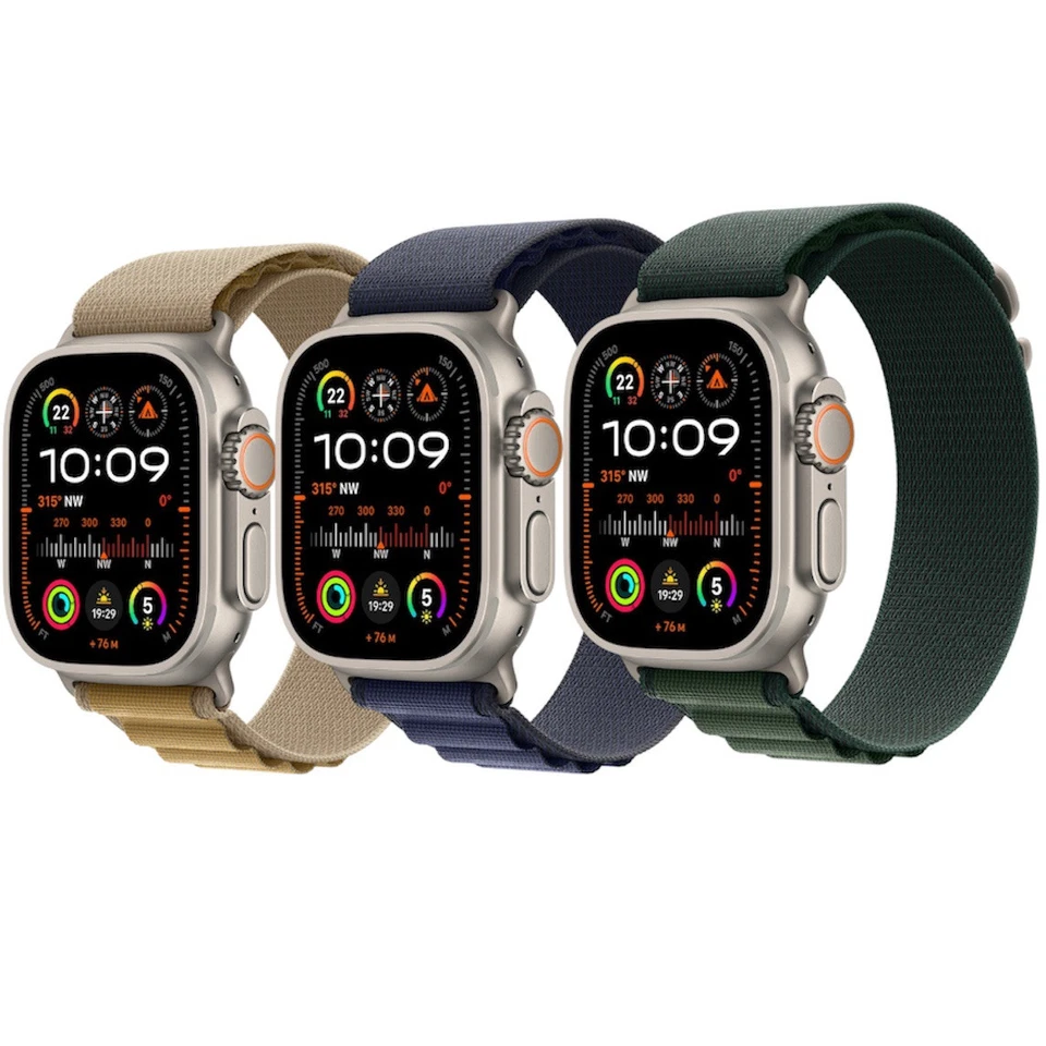 OFFICIAL GENUINE APPLE WATCH ULTRA ALPINE LOOP BAND STRAP 49MM NATURAL TITANIUM