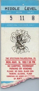 Biglietto concerto Grateful Dead Mail Away Stub 16 marzo 1992 Philadelphia PA - Foto 1 di 2