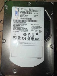 DELL SEAGATE 73GB 15KRPM SAS 3.5 HARDDRIVE 0UM837 ST373455SS - Picture 1 of 2