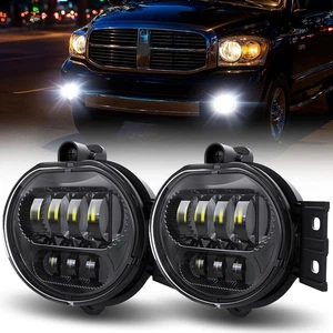 63W LED Fog Light Assembly For 2002-2008 Ram 1500/2003-2009 Ram 2500/3500 Pickup - Picture 1 of 8