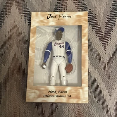 1999 Just Figures Hank Aaron Atlanta Braves 1974 Figure NEW IN BOX - Image 1 of 4