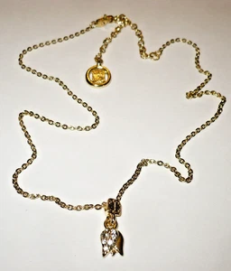 Givenchy Petite Tulip & Crystal Adjustable Necklace 16'' - 19'' 4G logos - Bild 1 von 7