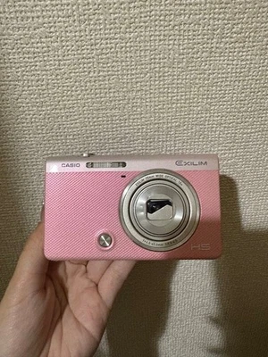 Cámara compacta Casio EXILIM EX-ZR70 rosa usada defecto de lente menor de Japón F3.5 Foto 1 de 4