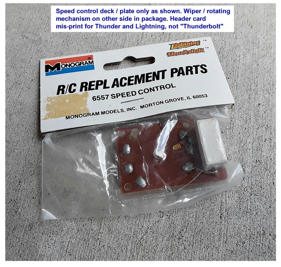 Vintage RC Car Buggy Monogram 6557 Speed Control Deck Lightning Thunder NIB - Image 1 of 1