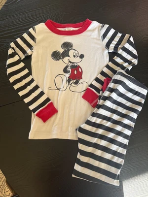 Hanna Andersson Pajamas Set for Kids Mickey Mouse Pants Top Size 8 - Image 1 of 2