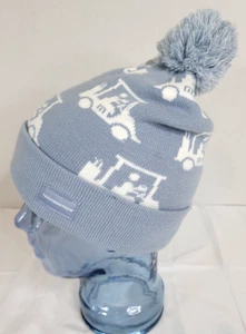 Travis Mathew Baby blau Golfwagen schwingen Strick Bommel Bündchen Beanie Mütze - Bild 1 von 17