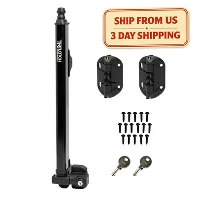 ✅ SafeTech Pool Gate Latch & Hinge Kit – Child Safety Locking Hardware, Black ✅