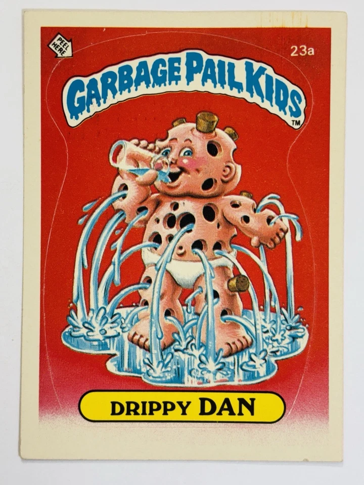 Garbage Pail Kids 1985 GPK - OS1 Serie 1 #23a DRIPPY DAN - Mate (EX) ¡Ver fotos! Foto 1 de 4